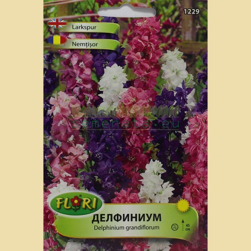 Семена на цветя Делфиниум (Ралица)(Нисък) 45 см.